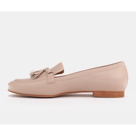 Marco Shoes Mokasíny z lícové kůže se zdobením 1983P-007-1 béžový 2