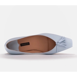 Marco Shoes Dámské balerínky s nízkými boky modrý 1
