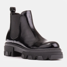 Marco Shoes Boty Serena Chelsea na silné podrážce černý 1