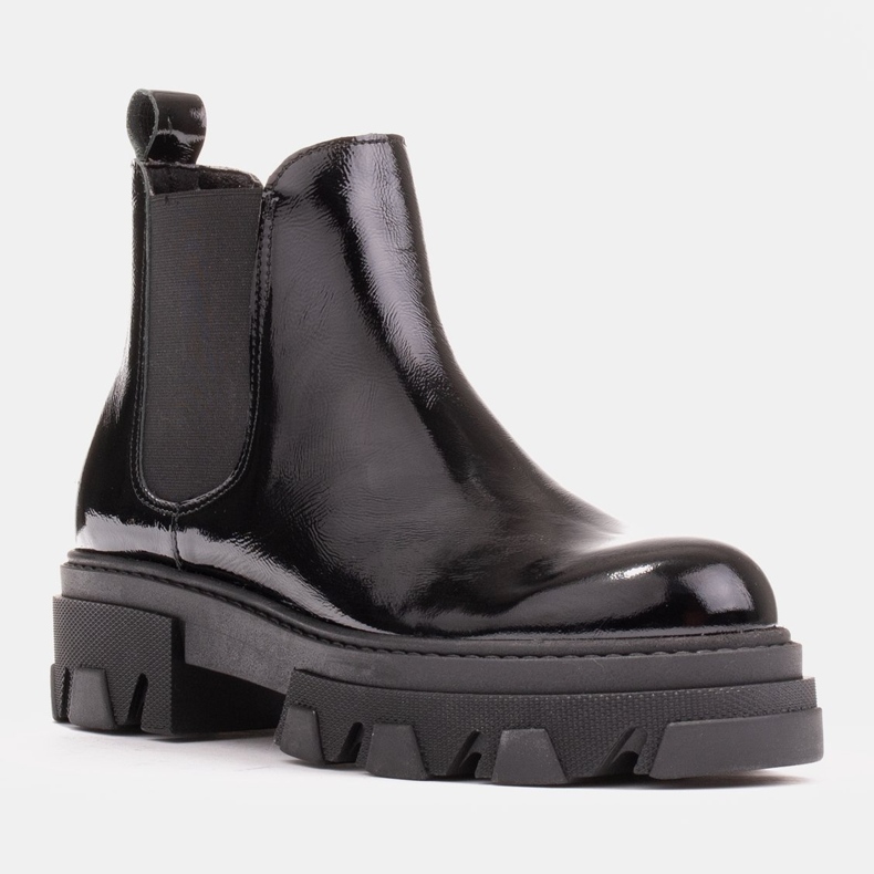 Marco Shoes Boty Serena Chelsea na silné podrážce černý 1