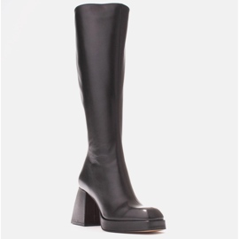 Marco Shoes Elegantní kozačky Patrizia na platformě černý 1