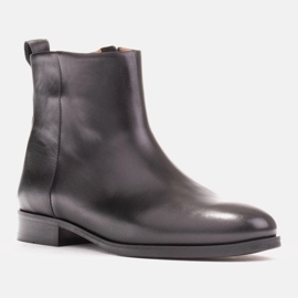 Marco Shoes Klasické kozačky na nízkém podpatku černý 2