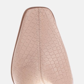 Marco Shoes Boty na podpatku pro široké lýtko béžový 5