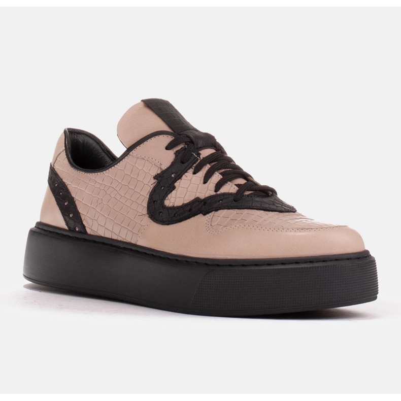 Marco Shoes Lehké tenisky z přírodní kůže béžový 1