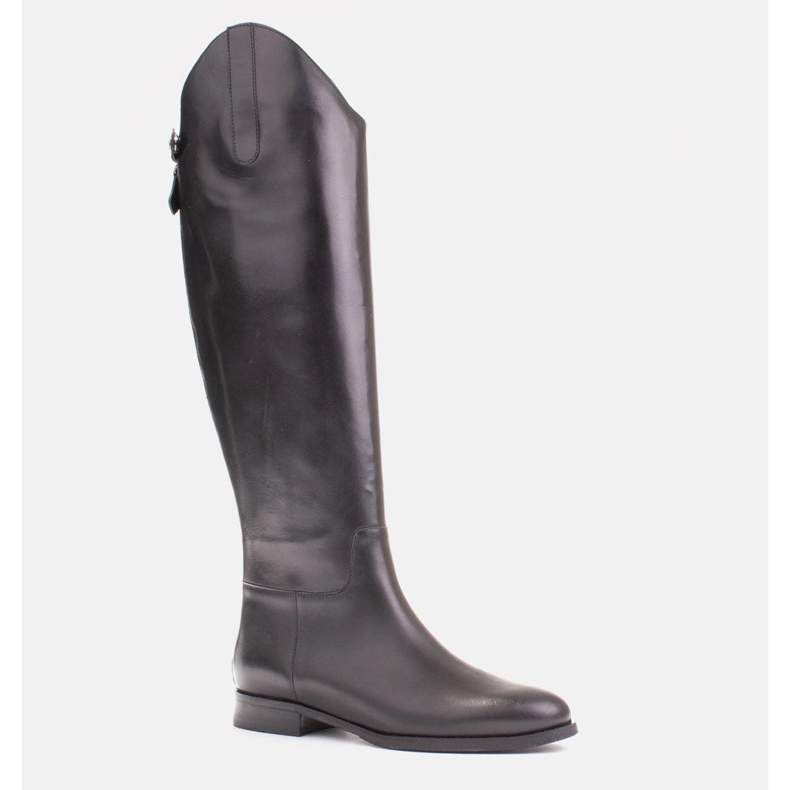 Marco Shoes Kozačky se zipy a elastickou gumou černý 1