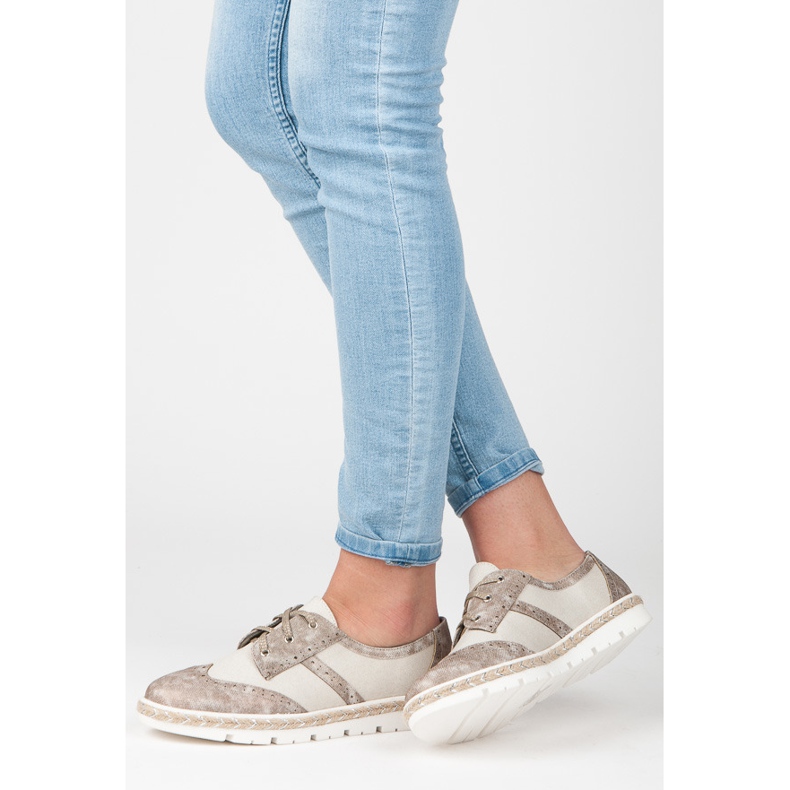 Šněrovací boty KYLIE hnědý 2