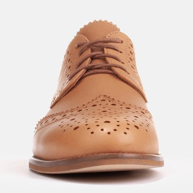 Marco Shoes Boty s ozdobnou perforací hnědý 2