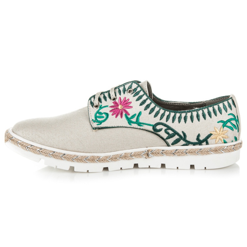 Kylie Dámské boty s výšivkou hnědý 1