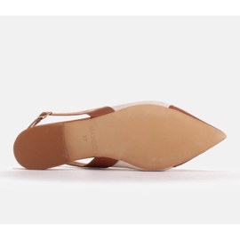 Marco Shoes Sandály v kombinaci přírodní kůže a látky béžový 6