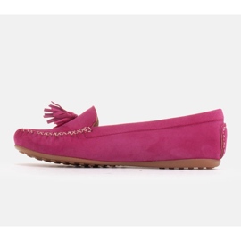 Marco Shoes Purple Suede Loafer Ballerina 1979P-770-1 fialová růžový 2