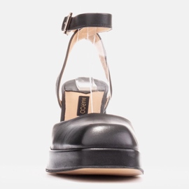 Marco Shoes Sandály na posilovací platformě černý 2