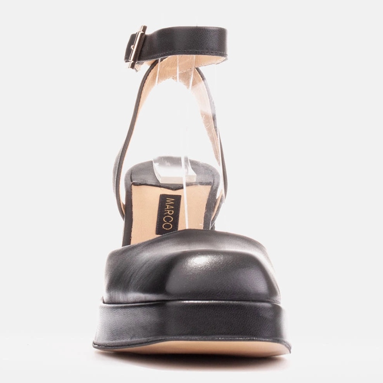 Marco Shoes Sandály na posilovací platformě černý 2