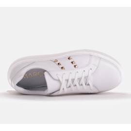 Marco Shoes Lehké tenisky se zlatými cvočky bílý 7