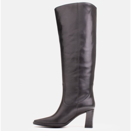 Marco Shoes Vysoké kozačky na širší lýtko černý 1
