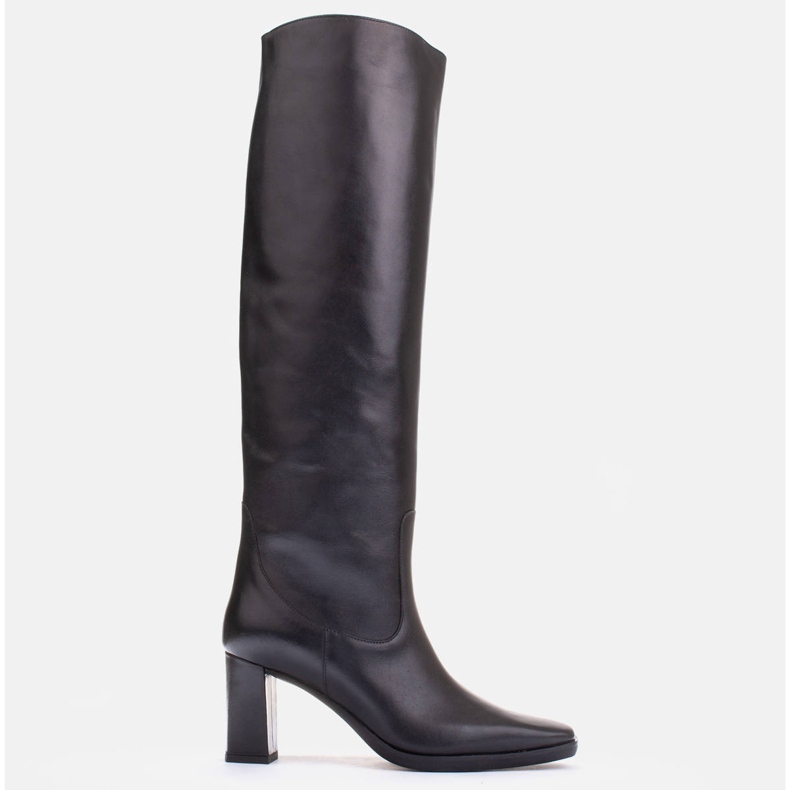 Marco Shoes Vysoké klasické kozačky černá 1