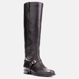 Marco Shoes Jezdecké boty s páskem kolem kotníku černý 1