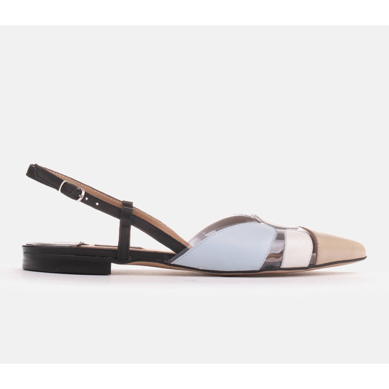 Marco Shoes Barevné sandály z průhledného materiálu béžový černý modrý 1
