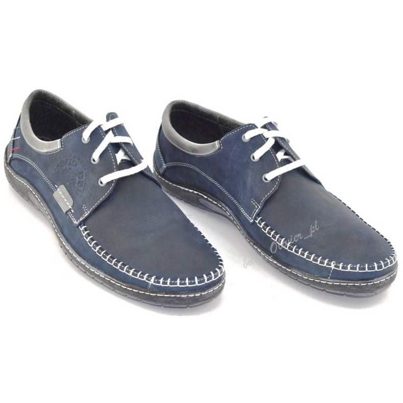 Mario Pala Pánské boty 539 navy blue námořnická modř 1