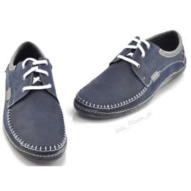 Mario Pala Pánské boty 539 navy blue námořnická modř 3