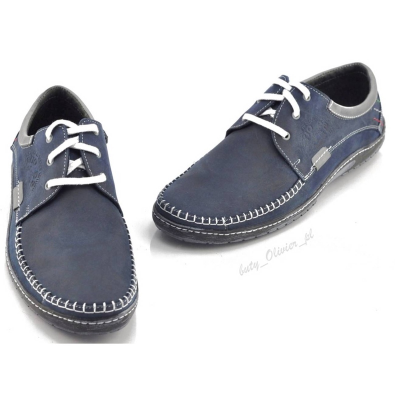 Mario Pala Pánské boty 539 navy blue námořnická modř 3