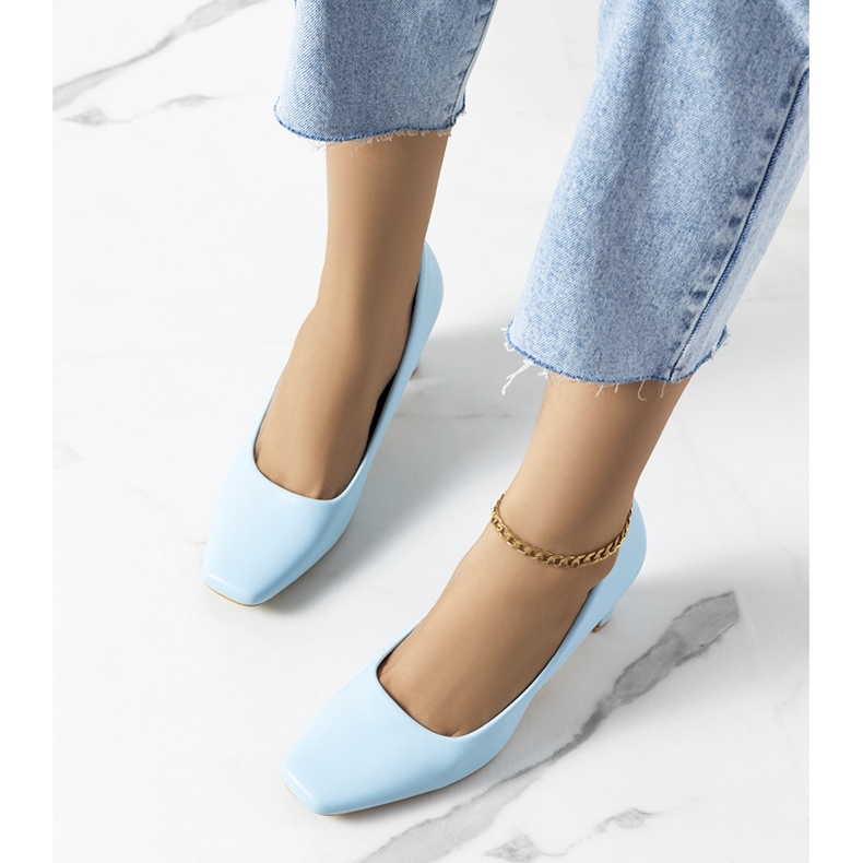 Modré dámské lodičky Graves modrý 1