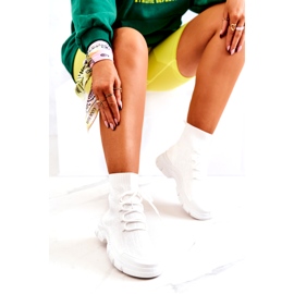 FM1 Bílé sportovní ponožky Kimberly bílý 4