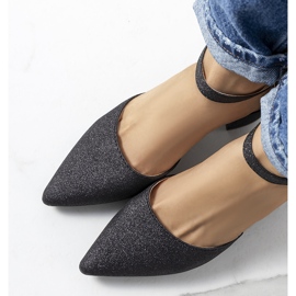 Lesklé černé lodičky na Mawahi postu černý 1