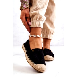 PE1 Dámské semišové espadrilky Black Joaquin černý 1