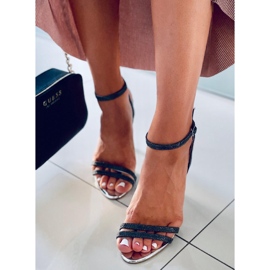 Tessa Black sandály na vysokém podpatku černá 1