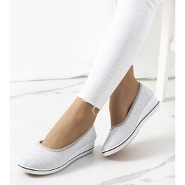 Stříbrné tenisky Friis na klínku stříbrný 1