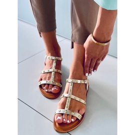 Sandály s cvočky Neha Gold zlatý 1 Sandály s cvočky Neha Gold zlatý 1