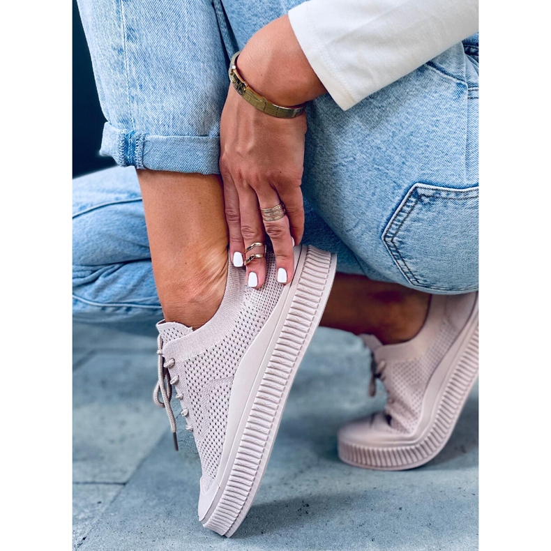 Dámské ponožkové tenisky Posten Khaki béžový 1 Dámské ponožkové tenisky Posten Khaki béžový 1