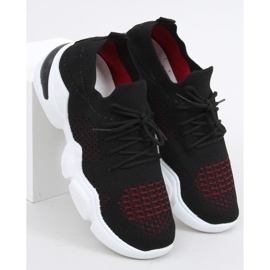 Černé ponožky Harri černá červené 1