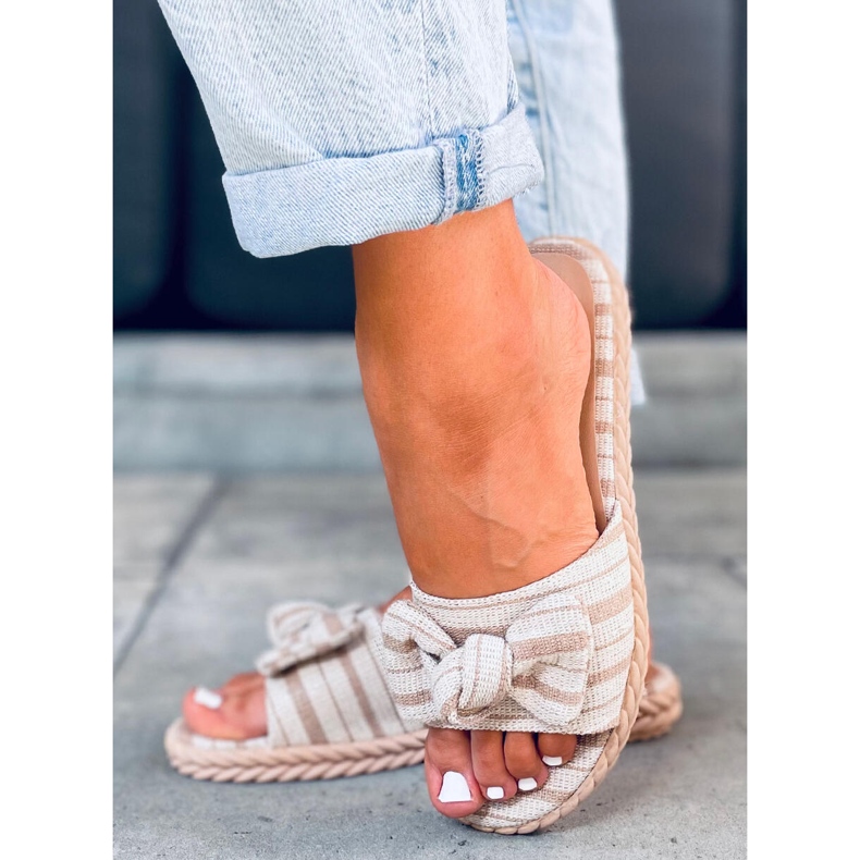 Dámské pantofle Adana Apricot béžový 2