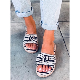 Dámské pantofle Adana Black béžový černá 1