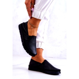 Dámské kožené nazouváky Maciejka 03512-01 Černá 3