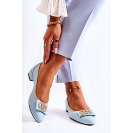 Kožené Baleríny S Modrým Joliet Ornamentem 2 Kožené Baleríny S Modrým Joliet Ornamentem 2