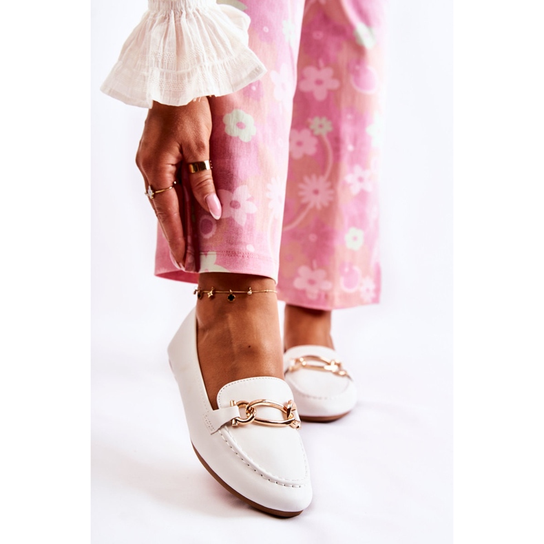 PG1 Mokasíny S Bílou Dekorací Millario bílý 1