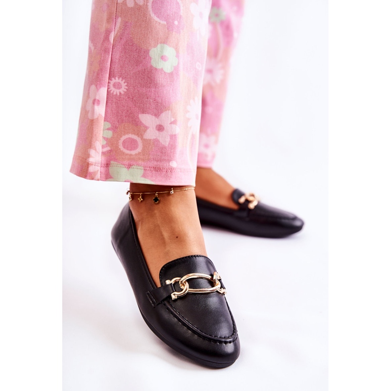 PG1 Mokasíny S Millario Black Dekorací černý 2