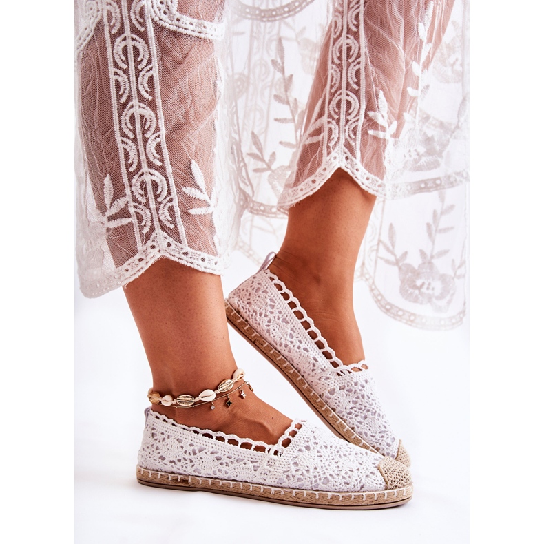 PH1 Dámské bílé prolamované espadrilky Letisa bílý 1 PH1 Dámské bílé prolamované espadrilky Letisa bílý 1