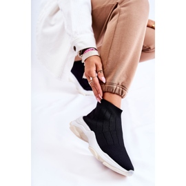 Dámská vysoká látková sportovní obuv černá Nolly 2