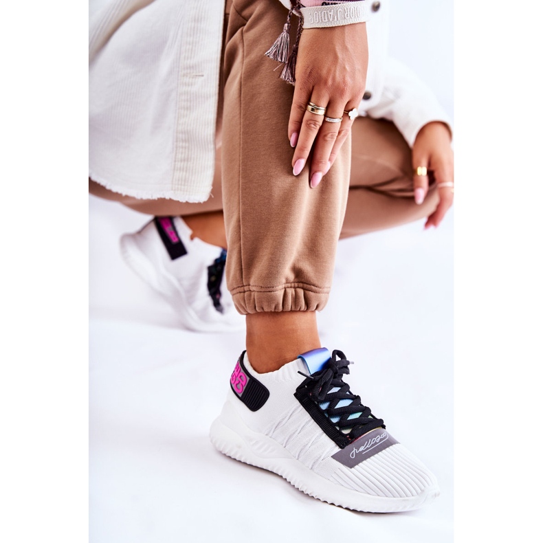 Dámské sportovní boty nazouvací tenisky bílé Klayra bílý 2