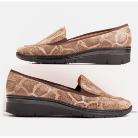 Radoskór Pohodlné hnědé dámské mokasíny pro širší nohu hnědý 1 Radoskór Pohodlné hnědé dámské mokasíny pro širší nohu hnědý 1