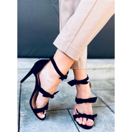 Černé sandály na vysokém podpatku Celestia černá 1 Černé sandály na vysokém podpatku Celestia černá 1