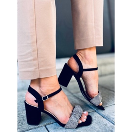 Sandály na vysokých podpatcích Dash Black černý 2