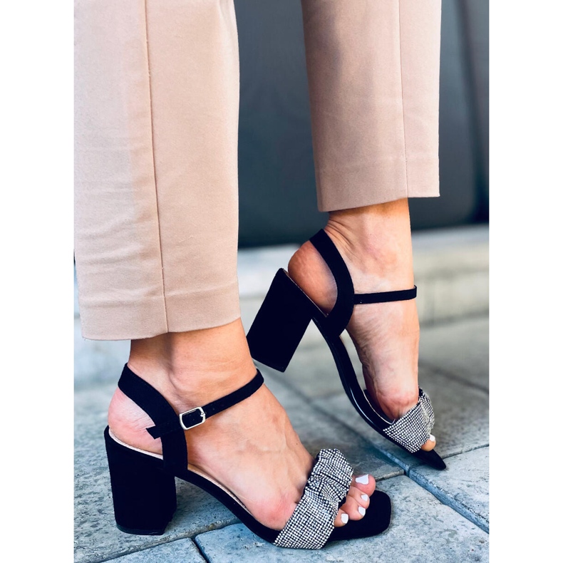 Sandály na vysokých podpatcích Dash Black černá 2