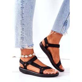 Dámské sportovní sandály černé černá 2