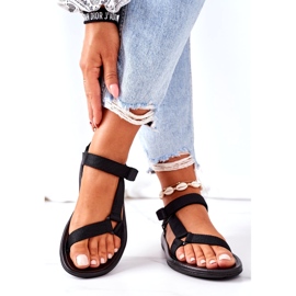 Dámské sportovní sandály černé černá 4