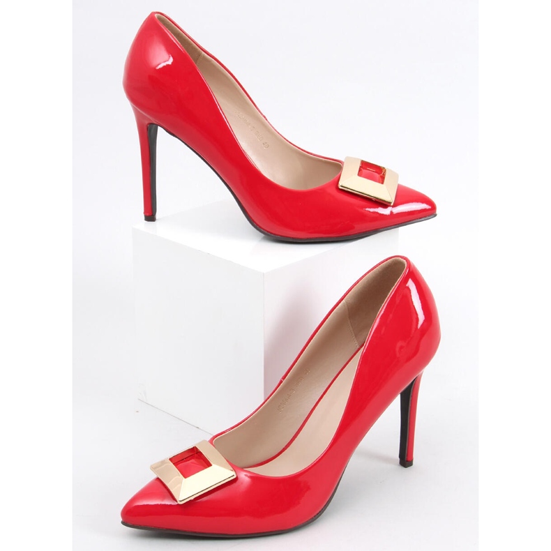 Lakované špendlíky Margaret Red červené 1