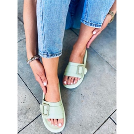 Dámské pantofle Alana Verde zelený 2